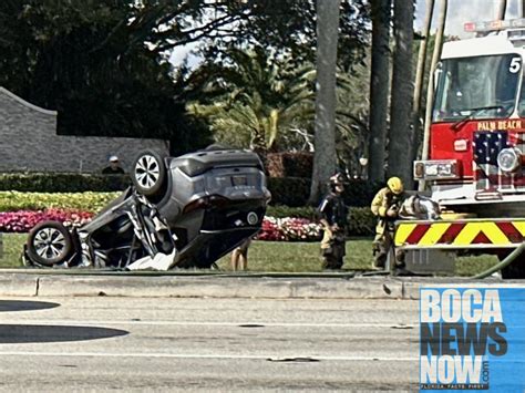 car accident in boca raton yesterday